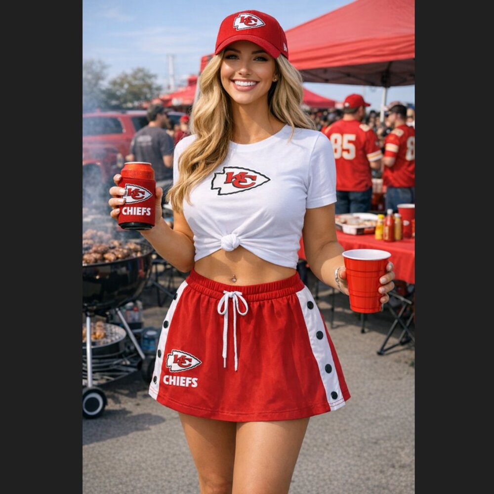 Chiefs Red Women's Athletic Skirt
